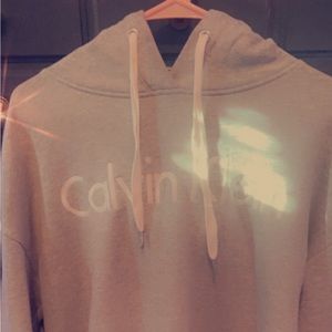 Womens Calvin Klein performance gray hoodie